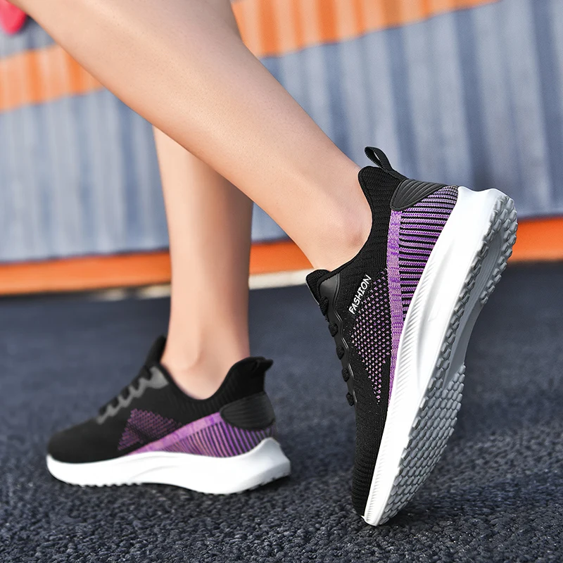 

Fashion Tennis Sneakers for Women Breathable Mesh Vulcanize Shoes Ladies Comfortable Walking Shoes Soft Trainers Sport Sneakers