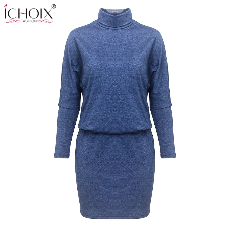 Женское платье футляр с рукавом летучая мышь|plus size dress|spring womensheath dress |