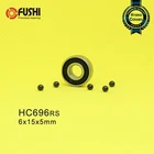 696 Гибридный керамический подшипник 6*15*5 мм ABEC-1 ( 1 шт.) промышленный мотор шпиндель 696HC гибриды Si3N4 шарикоподшипники 3NC 696RS