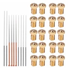 Набор насадок для 3D-принтера M6, комплект из 10 чистящих игл, латунная экструдерная насадка V5 Для E3D Makerbot, 20 шт.