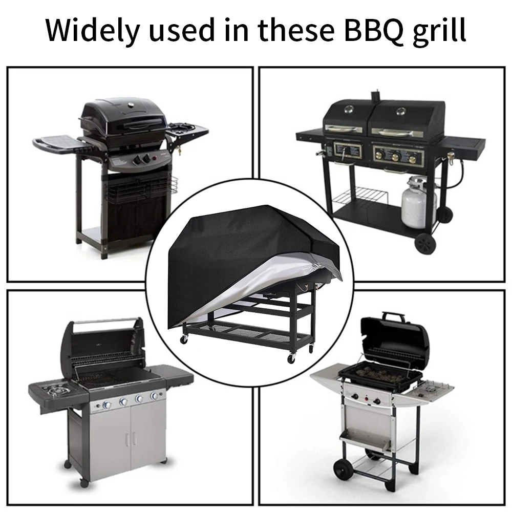 

BBQ Grill Cover Waterproof Anti Dust Duty Patio Outdoor Garden Barbecue Cover Protective Case Grill Accessories