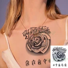 Водостойкие временные татуировки наклейки деньги Ele Мужские t цветок буквы поддельные тату флэш тату боди-арт татуировки для женщин мужчин