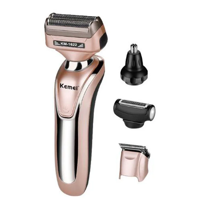 Электрический триммер для волос kemei бритвенный мужской уход 4 в 1 перезаряжаемый