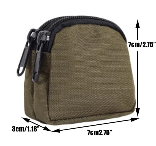 Green Охотничий EDC пакет тактический Molle поясная сумка практичный Кошелек для монет военный наушник сумка для денег Кемпинг походный чехол - Цвет: Green