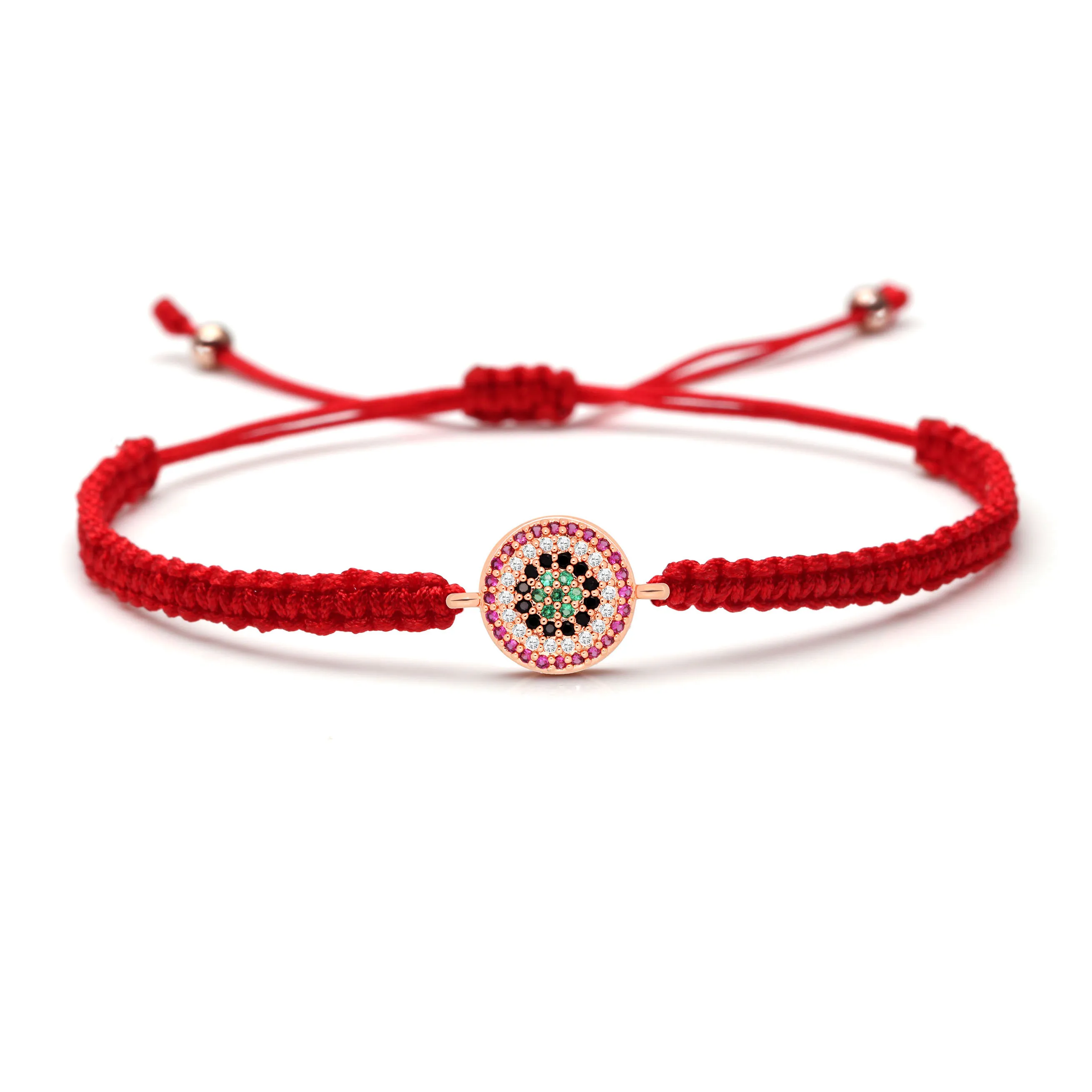 Женский браслет Макраме сглаза с фианитами|Браслеты шармами| |