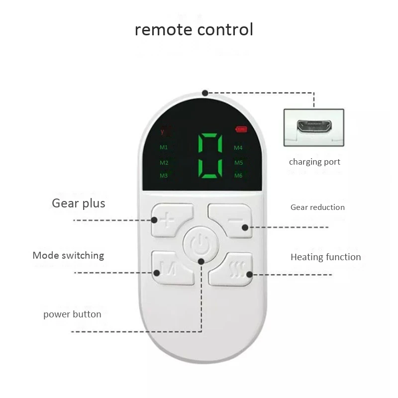 

Electric Neck Massager Neck Pulse Back Power Control Heating Pain Relief Tool Health Care Neck Relaxation
