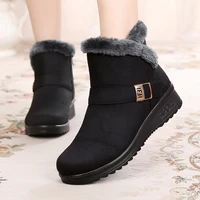 new womens winter snow boots high quality booties woman fashion cotton shoes ladies casual warm non slip plus size classic style