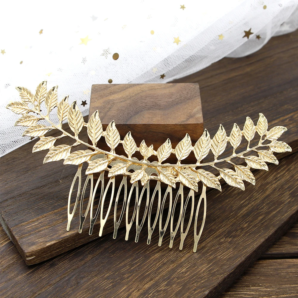 Свадебная тиара греческая искусственная металлическая головная повязка для