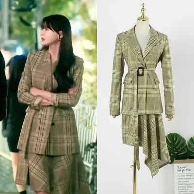 Itaewon Class Kwon NaRa платье для женщин летнее беременных ТВ Корейская укороченная юбка с