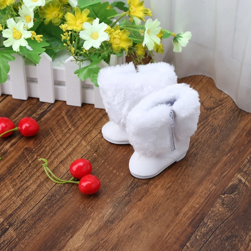 Меховые зимние ботинки обувь для 18 дюймовых американских кукол аксессуары