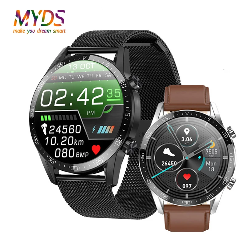 

L13 SmartWatch Men ECG+PPG Waterproof Bluetooth Call Blood Pressure Fashion Wristbands Bracelet Fitness GT05 Smart Watch PK L7