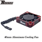 Вентилятор для охлаждения ракеты, 40 мм, Вращающийся вентилятор из сплава, 16 000 обмин, 8,5 в для радиоуправляемого автомобиля 110, 18, 3650, 3660, 3670, 540, 550, бесщеточный двигатель, быстрое охлаждение