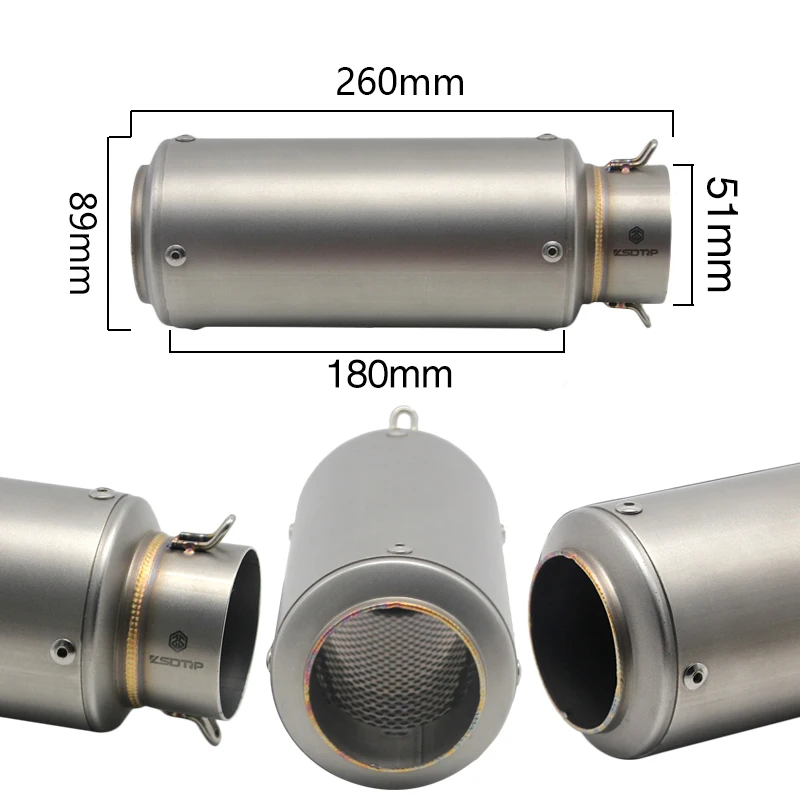 Универсальный глушитель выхлопной трубы для мотоцикла из углеродного волокна 35