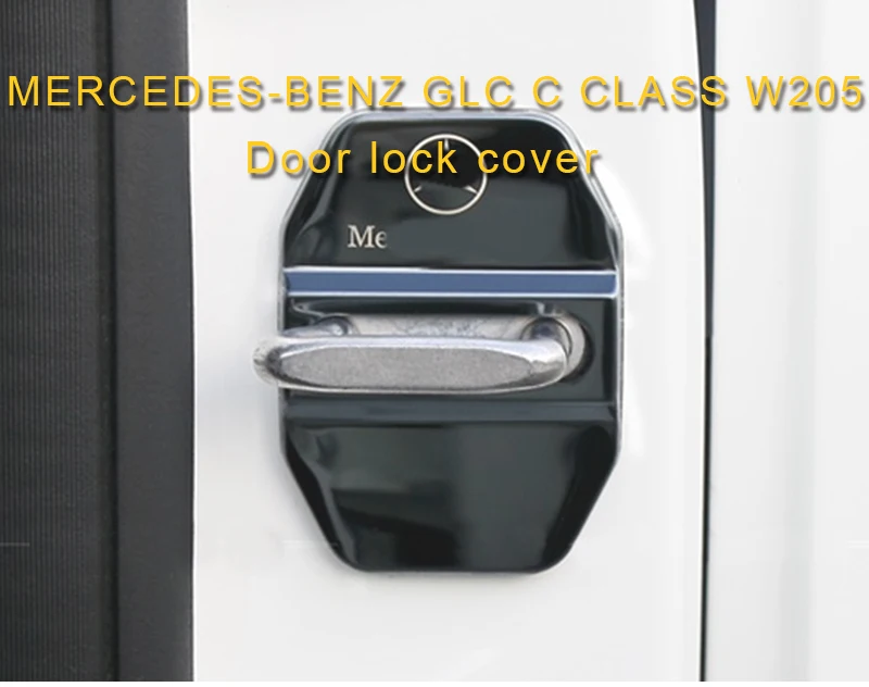 Для Mercedes benz A B C E S класс GLA CLA G500 GLE GLC ML GLK G дверной замок накладка наклейка аксессуары авто