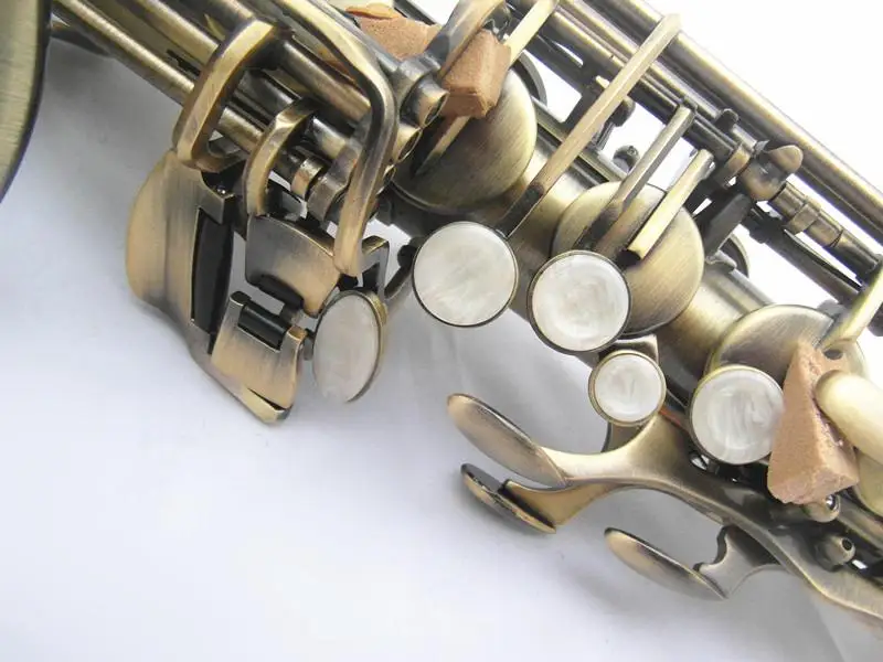 Новый альт-саксофон MARGEWATE латунный корпус Античная Медная поверхность E плоский