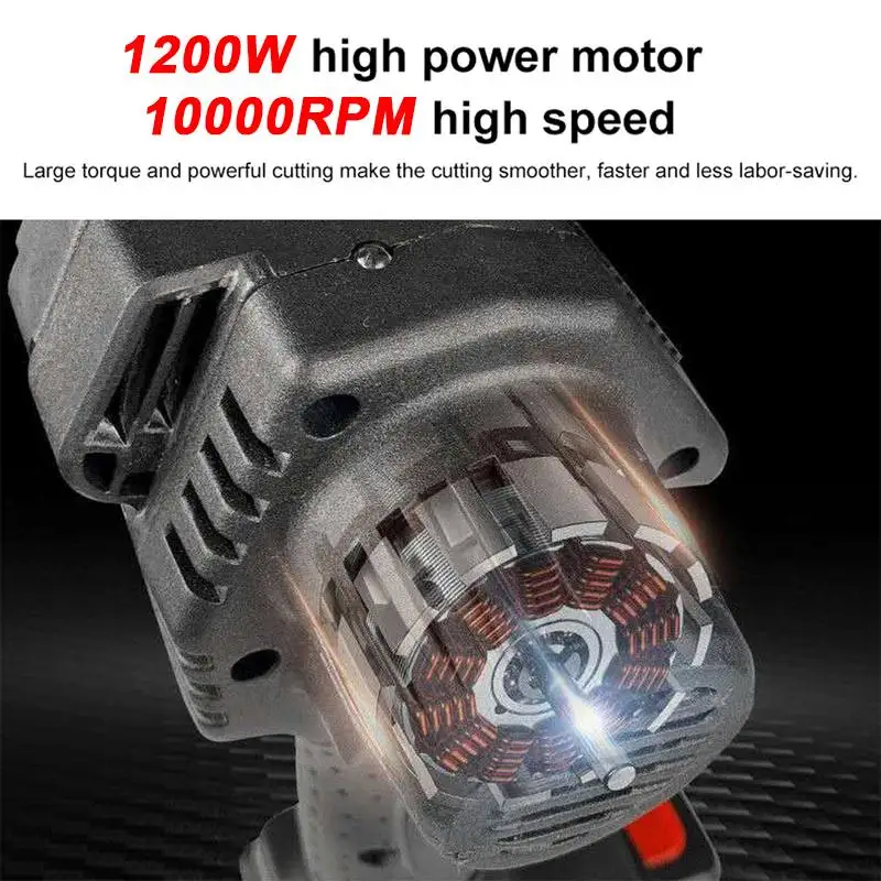 MUSTOOL 88Vf 1200W 6 дюймов мини Аккумуляторная Электрическая цепная пила с Батарея