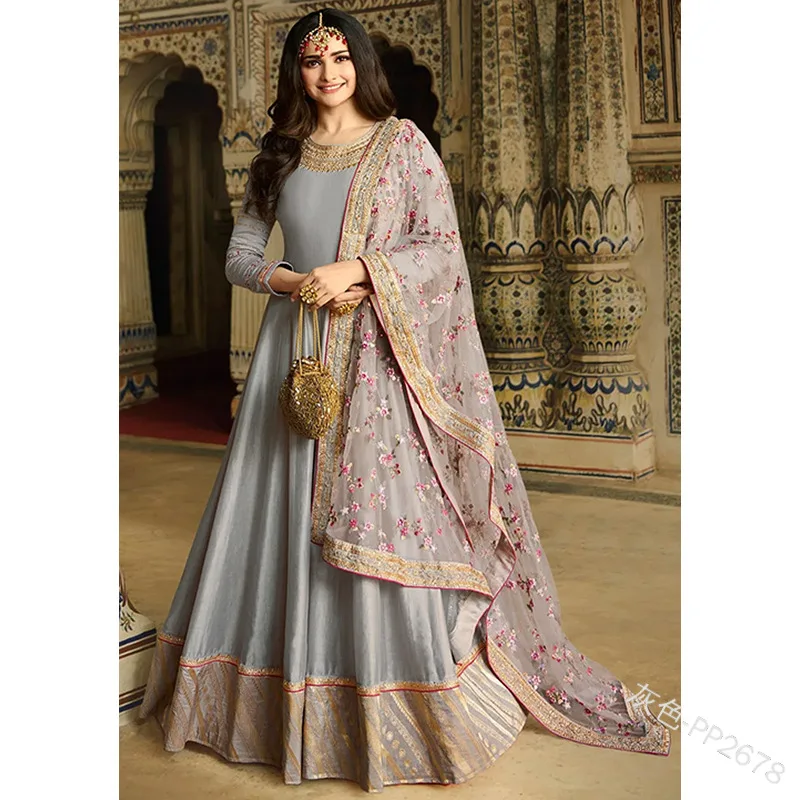 

Vintage Lace Splice Women Dress Floral Full Sleeve Big Swing A-line Party Dress Autumn O Neck Chiffon New Lady Long Maxi Dresses