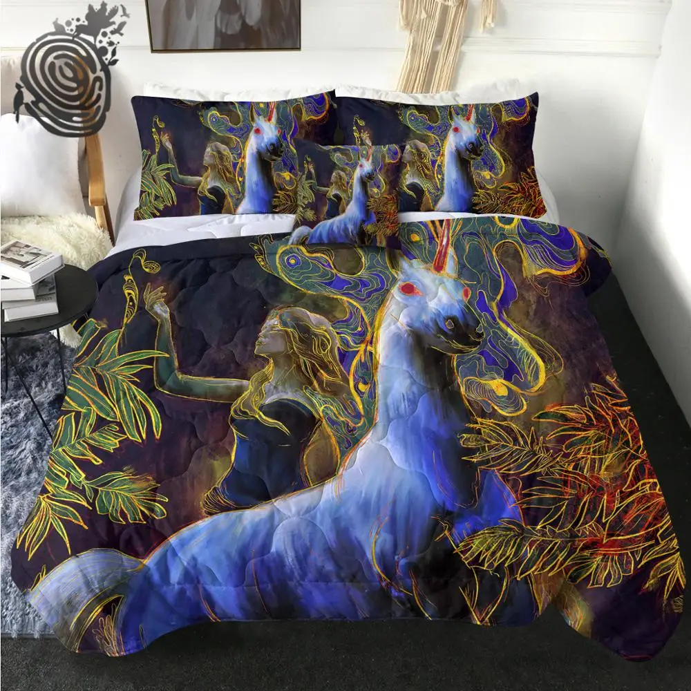 

Mimosa Drops by Archan Nair Summer Quilt Set Unicorn Thin Duvet Bedding Princess Air-conditioning Comforter Horse Bedspreads
