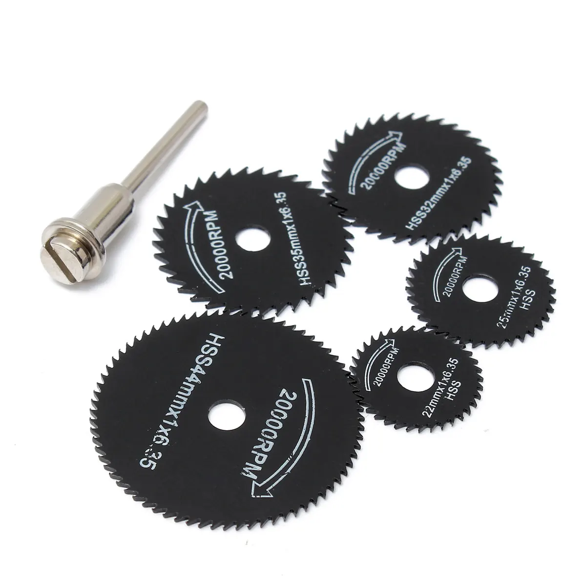 

6/10Pcs Mini HSS Circular Saw Blade Rotary Tool For Dremel Metal Cutter Power Tool Wood Cutting Discs Drill Mandrel Cutoff 22-44