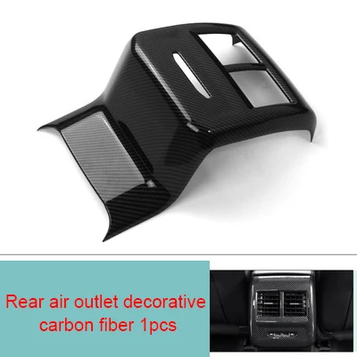 rear outlet frame Для фары для Volkswagen Jetta Sagitar углеродное волокно задняя воздушная декоративная рамка выпускного отверстия 1 шт - Цвет: rear outlet frame
