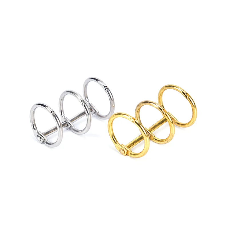 Фотоальбом переплет DIY металлический зажим 3 отверстия для колец блокнота