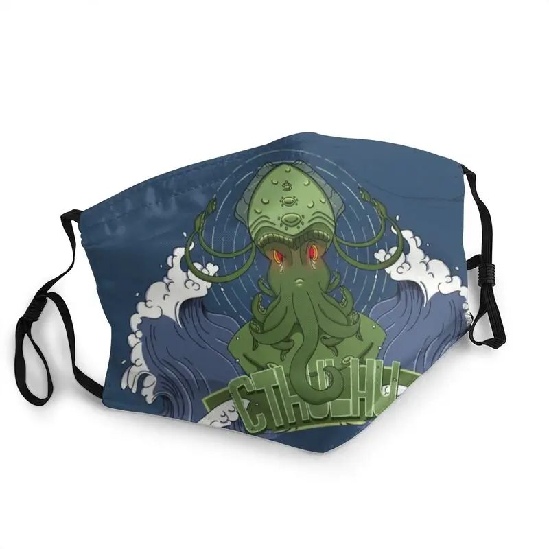 

Trendy Harajuku Call Of Cthulhu Mouth Face Mask Monster Lovecraft Mask Protection Cover Reusable Respirator Mouth Muffle