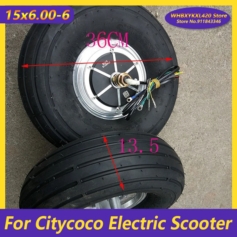 Оригинальный двигатель 15x6.00-6 48 в 1000 Вт для электрического скутера Citycoco моторное
