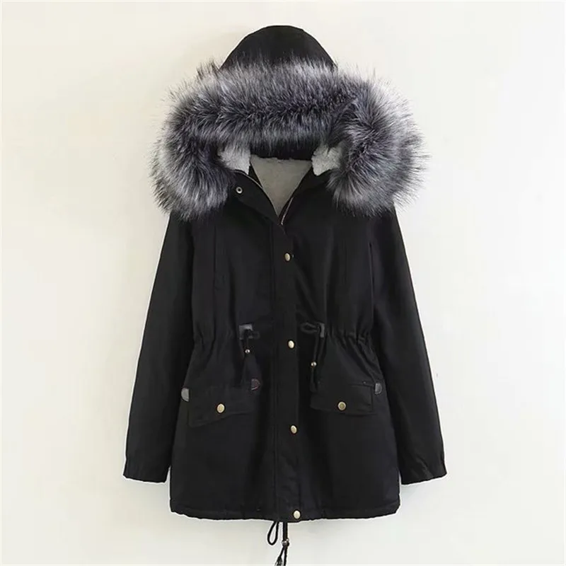 2019 Women's Winter Jacket Women Down Jackets Long Cotton Outerwear Female Coat Hooded With Fur Thick Clothes Ladies | Женская