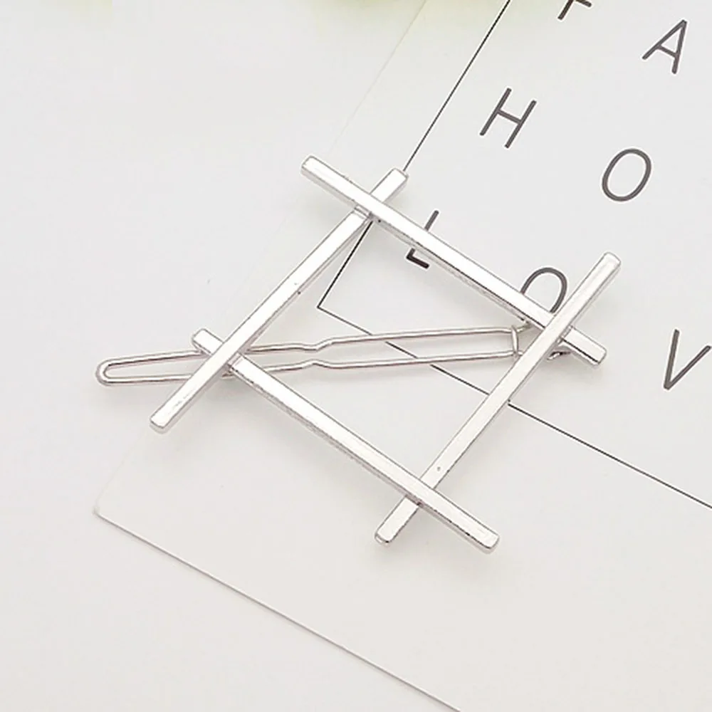 

1 PC New Fashion Women Girls Hairpins Girls Geometry Cute Hair Clip Delicate Hair Pin Hair Decorations Jewelry Accessories