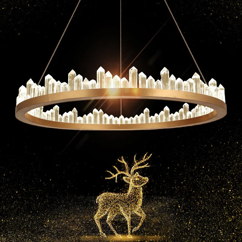 Хрустальная люстра современный минималистичный Роскошный натуральный