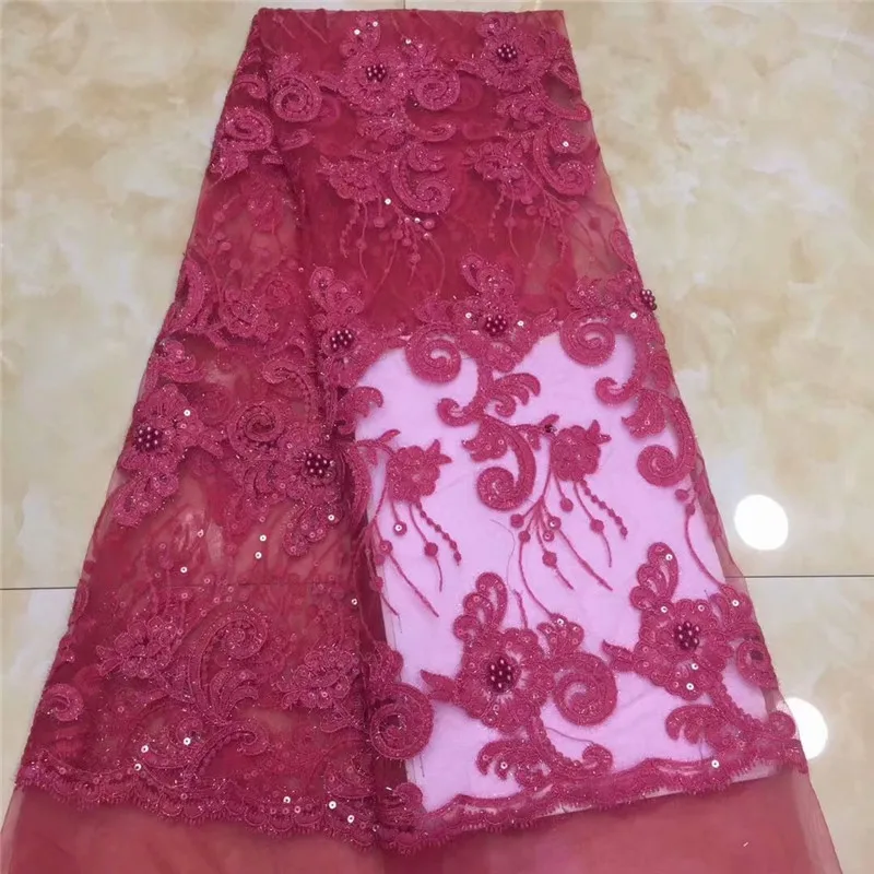 2019 африканская Высококачественная французская нигерийская сетка с блестками