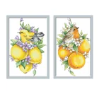Фруктовые птицы вышивка крестиком вышивка наборы напечатанная ткань рукоделие Наборы 11CT 14CT Diy ремесла дома картины с украшениями
