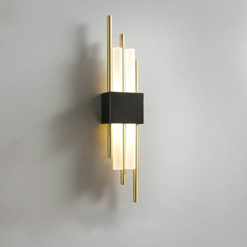 

Light luxury full copper wall lamp living room bedroom lamp modern minimalist corridor aisle wall light WF101206