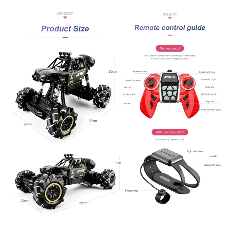 

1:16 Dual Remote Control Alloy High Speed Buggy Boy Gift 2021 New Year Gift