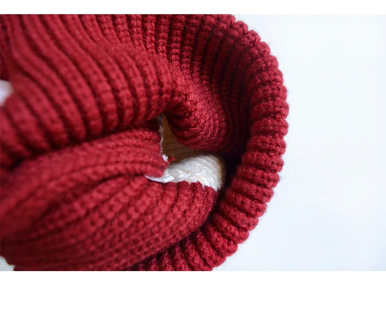 Зимние шапки и для детей вязаные теплые шапки-бини в стиле пэчворк милые