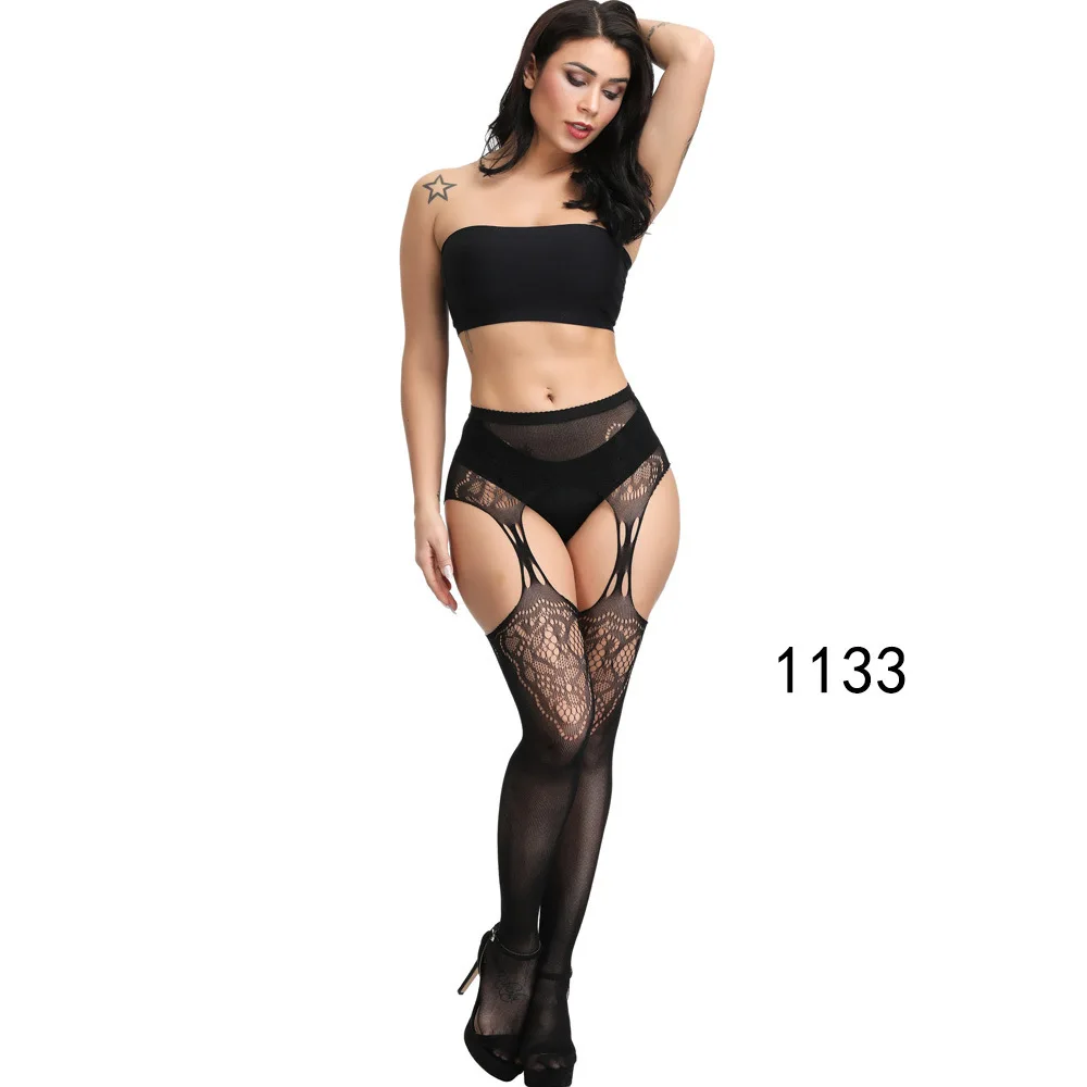 New Arrival Solid Stockings Women Sexy Thigh High Fishnet Nylon Long Socks Sex Belt Standard Over Knee Socks Sexy Lingerie