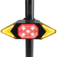 led usb rechargeable turning signal cycling taillight bicycle light remote control lamp bike leftright turn lights