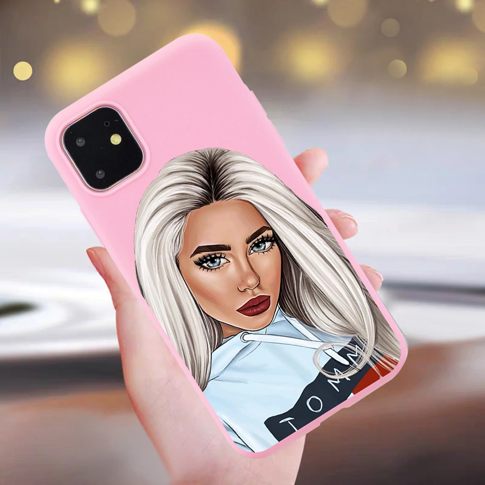 

Fashion Girl Couple Woman Phone Case for IPhone 6 6S 7 8 X XS XR 11 Pro Max SE 2020 Cover Soft Silicone Tpu Funda Etui Coque