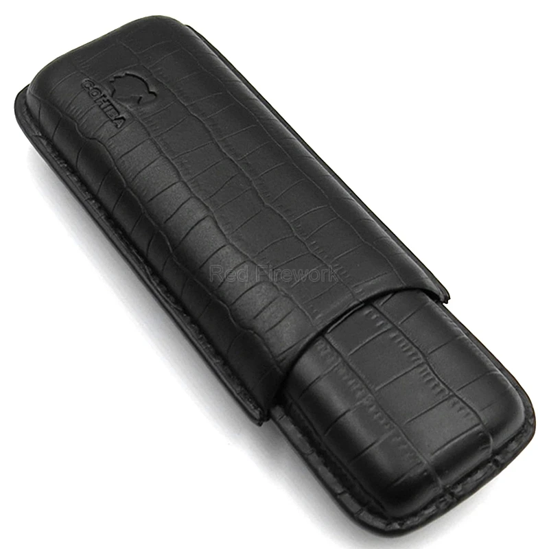 COHIBA черный чехол из натуральной кожи для сигар нержавеющей стали резак бизнеса