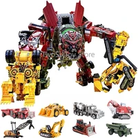 aoyi cool 8 in 1 oversize devastator transformation toys boy anime hook action figures robot car engineering vehicle model kids