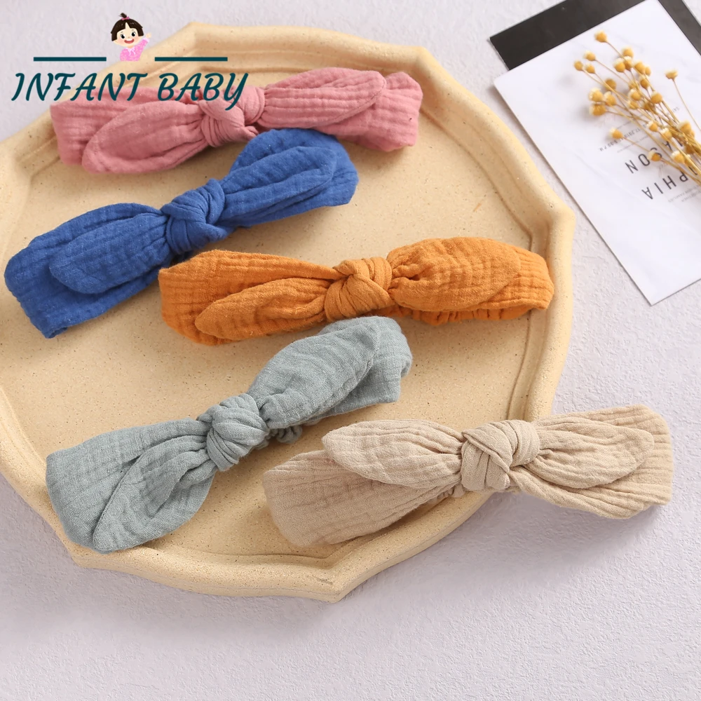 Повязка на голову с бантом милый ободок кроличьими ушами бант для волос резинки