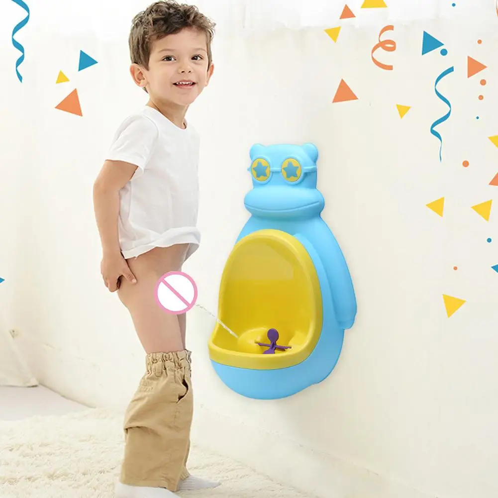 

Children's bedpan wall hanging toilet cartoon safe standing bedpan boy urinal