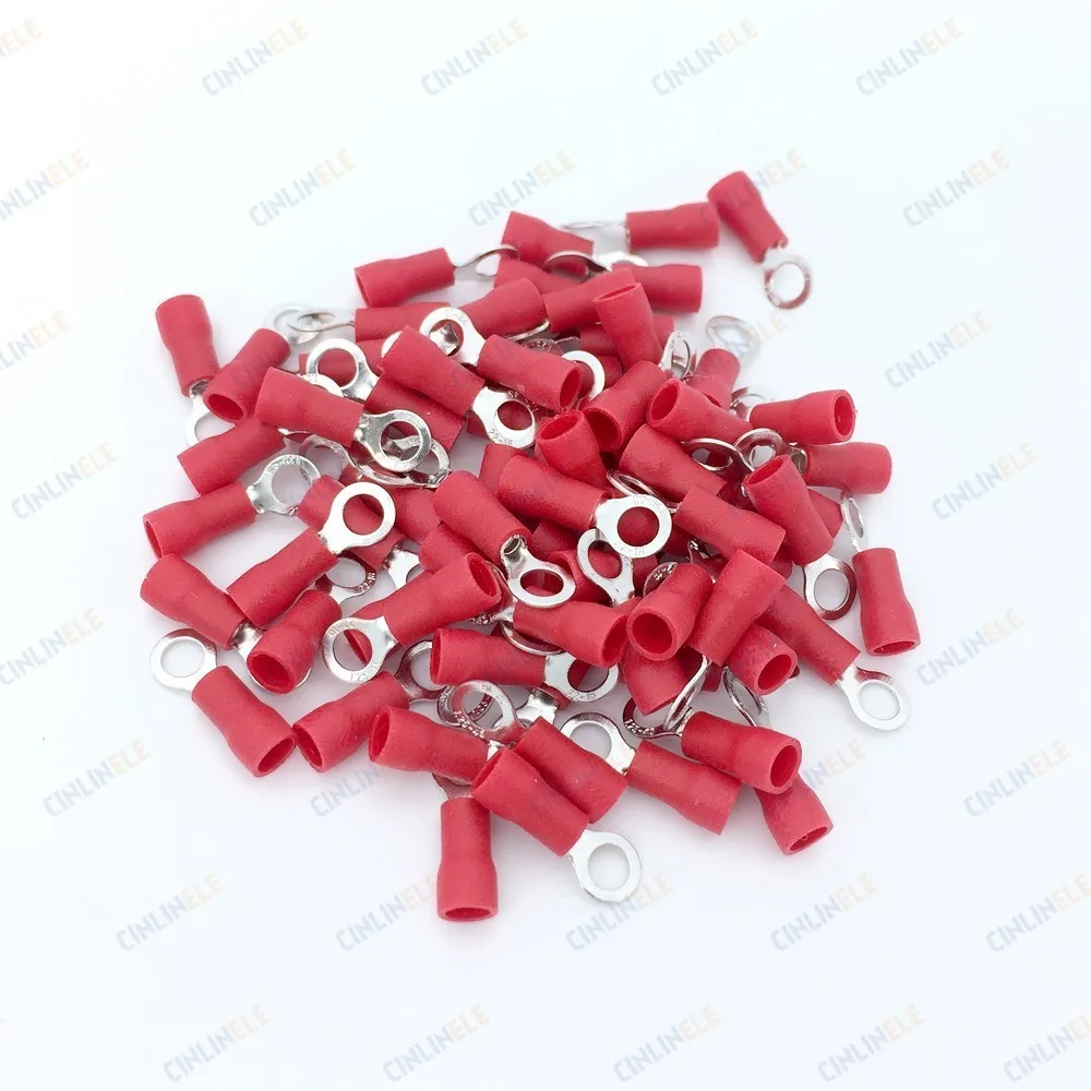 1000 шт кольцо обжимной изоляции RV1.25 3 4 RV2 RV3.5 5 6 RV5 RV5.5 Кабельный разъем|wire cable