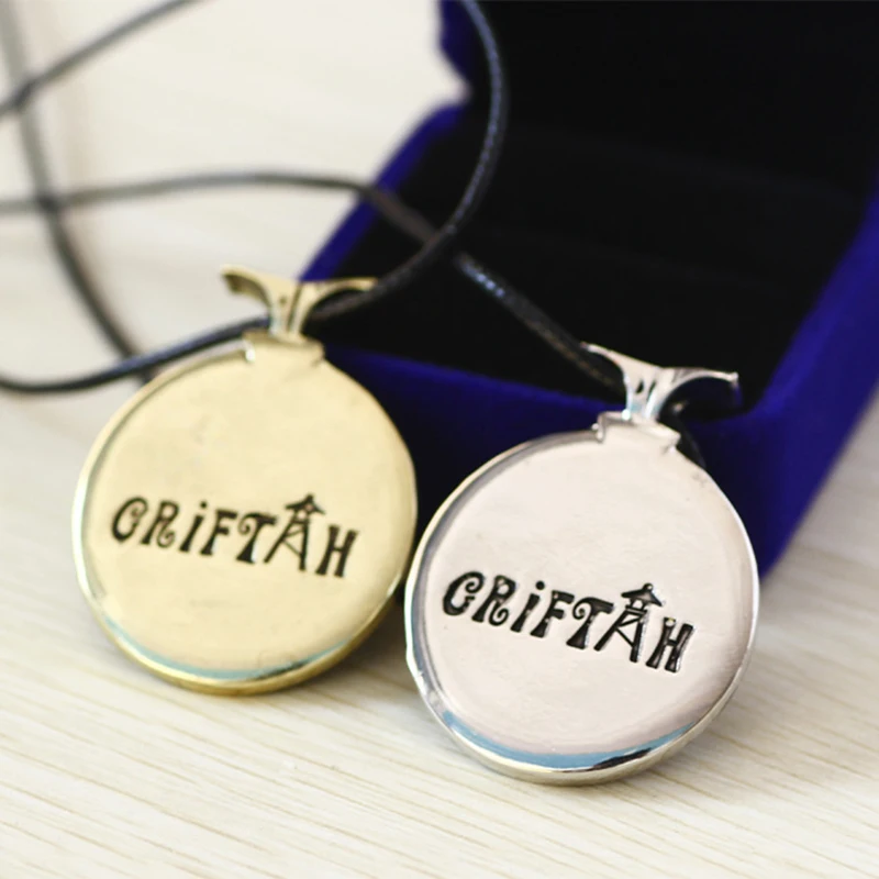 FIMAODZ Новая мода игра ожерелье красная Орда Знак Голова льва стеклянная подвеска