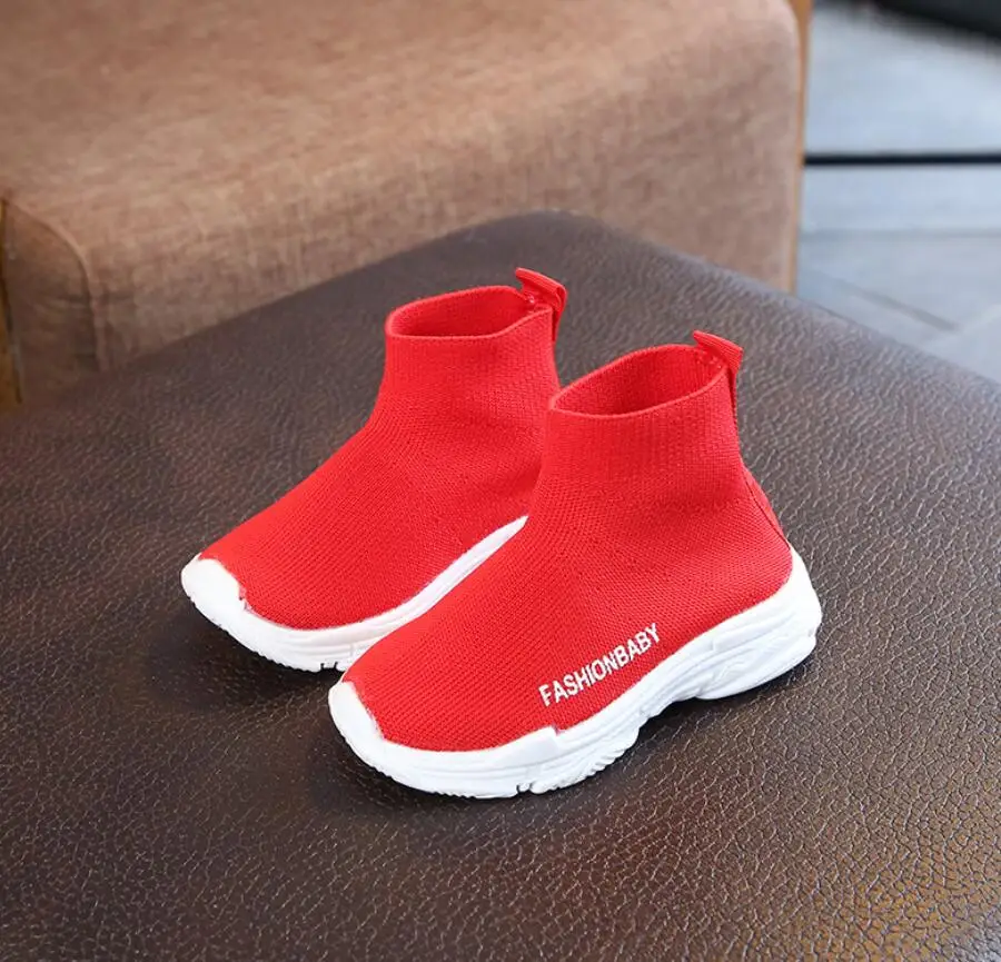 Children casual shoes 2020 male female sneaker child high elastic foot wrapping snow boots kids knitted socks baby |