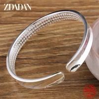zdadan 925 sterling silver vintage open cuff bracelets for women jewelry party gift