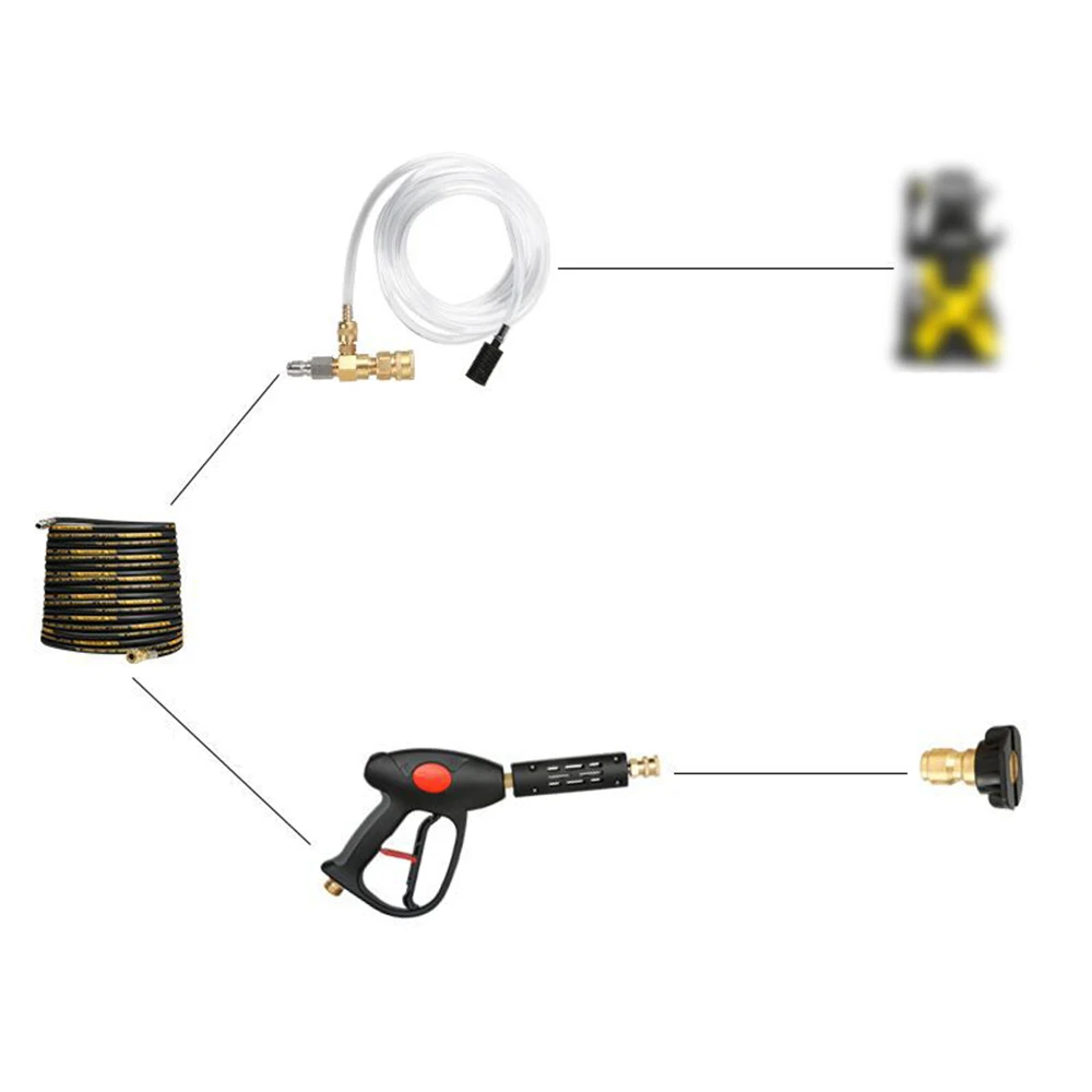

4000 PSI Chemical Injector Kit Adjustable 3/8 Quick Insert Sprayer Tool