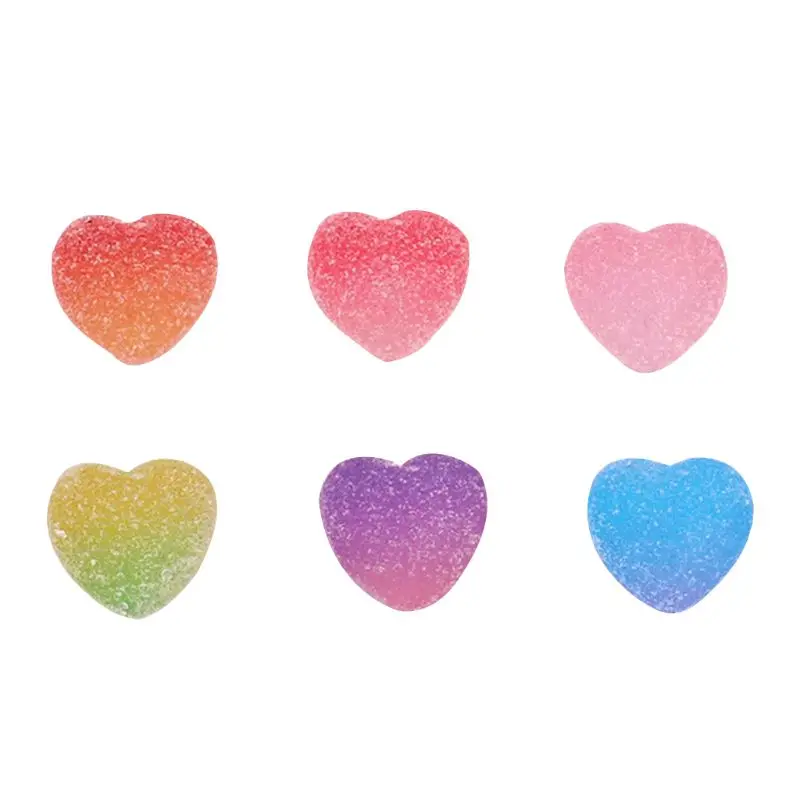 

Fake Candy Resin Cabochon Flatback Heart Shape Simulation Food DIY Scrapbooking