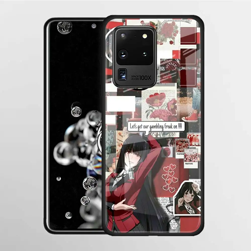 

Kakegurui Anime Tempered Glass Case For Samsung Galaxy S21 S20 FE S20 Ultra S10e S10 Lite S9 S8 Plus 5G Shell Cover Coque