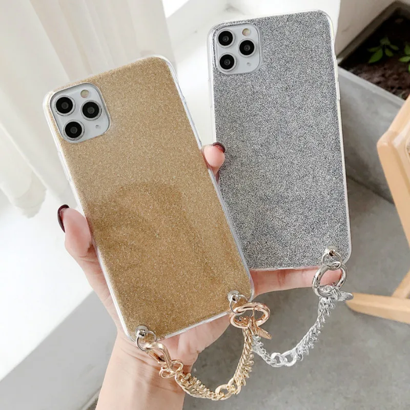 

Fashion Bracelet Phone Case Glitter Protective Soft Shell Capa Back Cover For Oneplus Nord For OnePlus 8 8t 7 7T 6 6T 5 5t 3 Pro